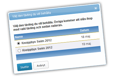 Bild: Slå hop tävlingar